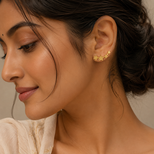 Golden Stardust Earrings