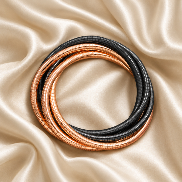 Midnight & Rose Stack Bangle
